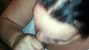 Mature mom sucking young 18+ BBC sloppy