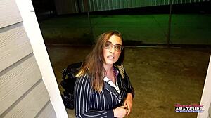 Maybe This Curvy Brunette Celeste Wants to Rub Pussy and Deepthroat Big Cock