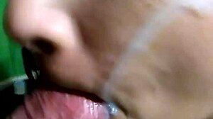 Oh Wow, Chilena Gets a Massive Facial and Swallows All the Semen!