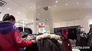 Stellar Czech sweetie seduced in hypermarket and poked in pov