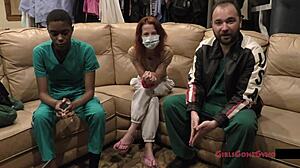 I love how Jewel handles that close-up anal fingering as the nurse in gloves.