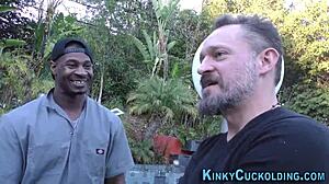 I feel so thrilled watching my babe take that big black cock deep