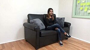 mandy mynxx is choking on that big cock while getting fucked hard