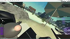 The emo slut encountered a lucky guy with a monster cock. She got roughly fucked in her big ass and tits.