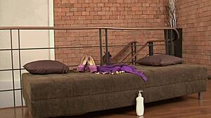 Hot ASIAN RIDES on a BIG DICK with ANAL FUCKING and Gaping ASSHOLE in BED!