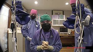 I love how Jewel handles that close-up anal fingering as the nurse in gloves.