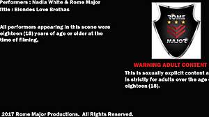 Blonde Nadia White Gets Rimming from Big Cock Lover