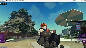 The emo slut encountered a lucky guy with a monster cock. She got roughly fucked in her big ass and tits.