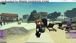 The emo slut encountered a lucky guy with a monster cock. She got roughly fucked in her big ass and tits.