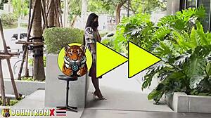 Johntronx delivers an intense creampie to petite asian teen bieu in doggystyle pov action.