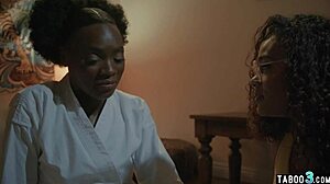 Black Lesbian Panthers Ana Foxxx And Scarlit Scandal Lick And Finger Tight Ebony Pussies. They Explore Taboo Orgasms In Petite Teen Scene.