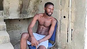 Me and my neighbor fucking outside in deepthroat creampie pussy action!