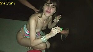 Emotional Latina With Small Natural Tits Handles Big Black Cock Blowjob In Interracial Glory Hole Scene