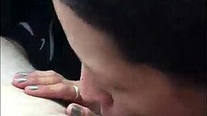 wanna watch this young cocksucker gag on cum during public outdoor blowjob on the street?