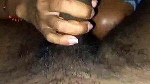 I refused to fuck that stranger with a big black cock in bedroom. But his monster size won over my big tits resistance.