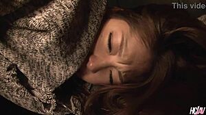 Cock hungry asian brunette ayaka minamino bends over for creampie fucking through ripped pants in uncensored japanese vagina action