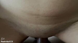 He wakes up with a stiff cock pressing hard since early morning in the kitchen. Finally he grabs his brunette girlfriend from behind for doggystyle pov sex with cum on ass.