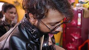 Four sister-in-law women came to visit the house and they had hardcore gangbang sex with four servants of the begeche