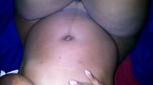 Ebony jessica grabbit teases hairy pussy with rabbit toy in fingering masturbation session