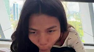 baise une asiatique de 18 ans dans un hotel de luxe with petite teen riding big cock in cowgirl and doggystyle homemade interracial pov