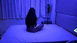 adoro chupar um cu with latina babe in lingerie giving rimjob and gaping assfucking.