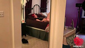 Pleasuring Herself Busty Redhead Siri Uses Fingers