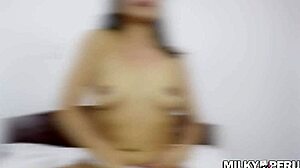 Peruvian Teen Mariana with Natural Tits Engages in Taboo Sex in Apartment After Accepting Sexy Gifts