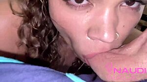 deepthroating mike adriano after we first met, with sloppy face fucking and cum in mouth.