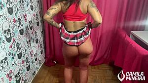 novinha's tight pussy swelled up from cumming so hard and so much