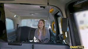 Hey, what happens when your passenger isnt wearing any panties in the fake taxi?