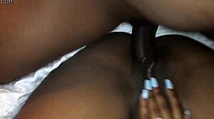 sexy ebony girl hints at taking that thick dick deep inside her pretty ass