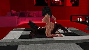 Bbcvu big ass ebony takes big black cock in assfucking with deepthroat blowjob and tattoo