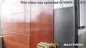 Peruvian Teen Mariana with Natural Tits Engages in Taboo Sex in Apartment After Accepting Sexy Gifts