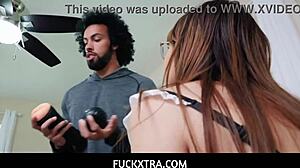 i'm sweet innocent honey hayes, new to cleaning, but i broke his fleshlight so he wants my help instead