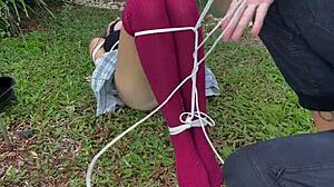 Why Not Caress Those Outdoor Dirty Socks On My Cute Blonde Teen Friend?