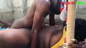 Chubby ebony bbw eastsidebabe takes deepthroat and doggystyle under thanks stand