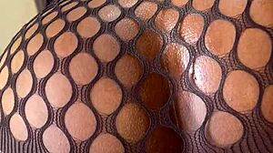 Petite Bubble Butt Ebony Babe Rides Dildo Solo Spreading Wet Pussy For Squirting Fun