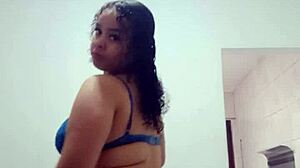 Wow, this hot Latina is dancing funk putaria showing off her tasty little tits to the camera