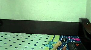 How does this Latina babe tease herself during solo masturbation play