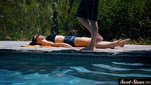 Stunning Stepdaughter Gets Fucked Hard In Cowgirl And Missionary Poses