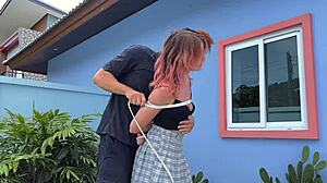 Why Not Caress Those Outdoor Dirty Socks On My Cute Blonde Teen Friend?