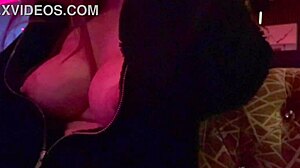 Italian big tits milf boldly flashes her huge nipples outdoors in public, drawing stares from passersby