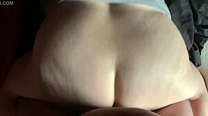 Sexy amateur BBW bent over throwing fat ass back in homemade doggystyle