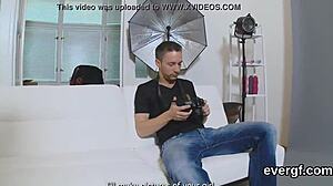 broke lover watches flirty friend pound his ex-girlfriend hard for cash in group session