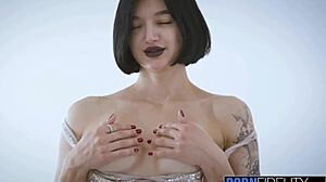 pornfidelity madison quinn smears her black lipstick on cock