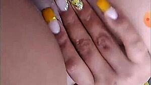 Morena shows off her big ass and big tits in a tempting way.