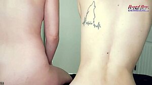 exotic coed friends inara and riri enjoy chatting about their favorite campus spots and shared hobbies together