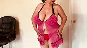 Why not tease those big tits during solo masturbation session?