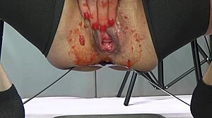 strawberry sliding into my big beautiful vagina