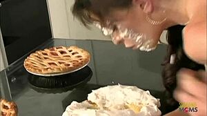 Vannessa Lane gets cake smeared then huge dick deep in ass